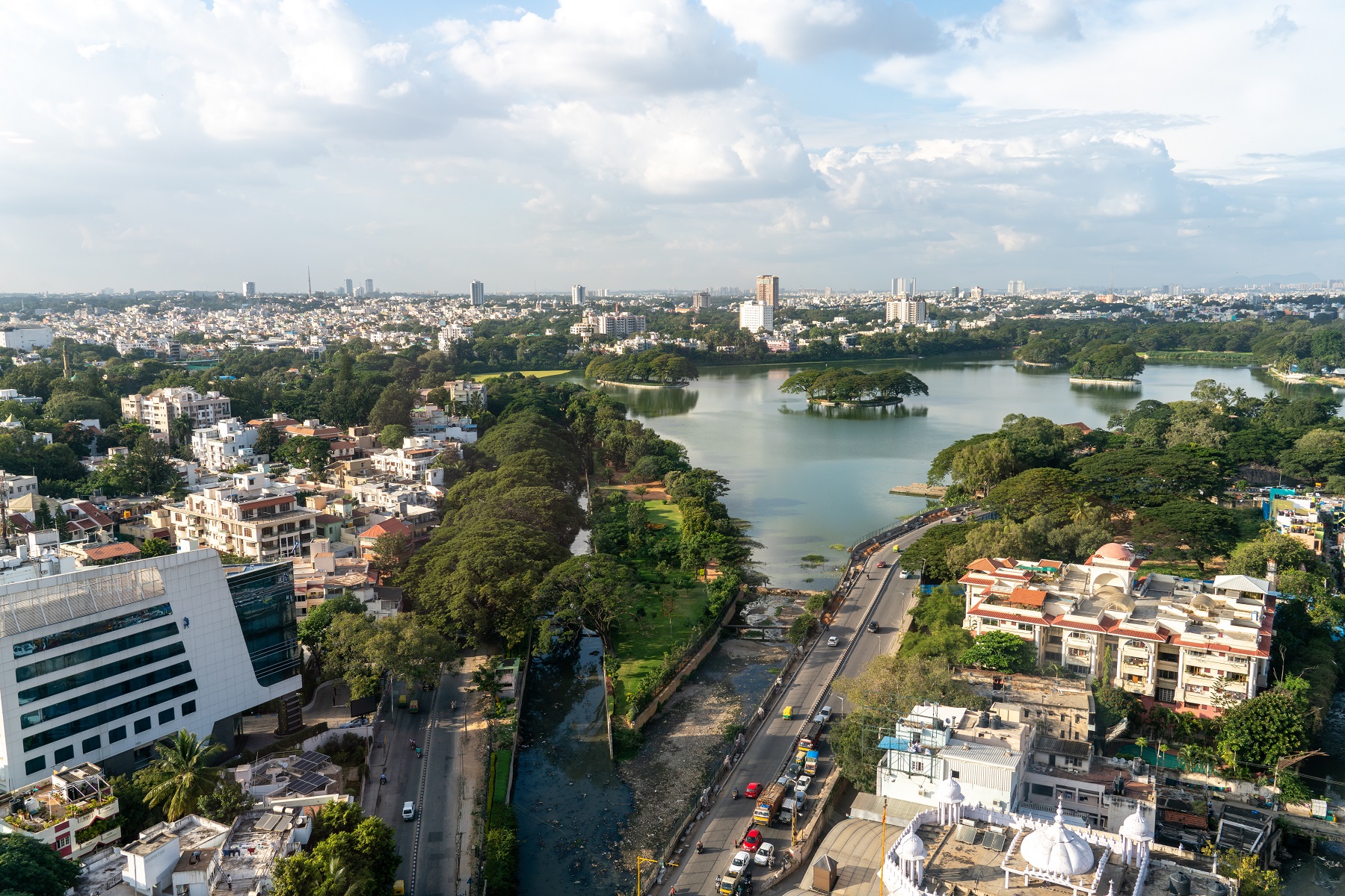 Aerial view of Bengaluru